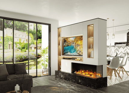 Charlton & Jenrick i-1250e Deep Corner Sfeerhaard Elektrische haard Open haard Verwarming Tuinhaard Terrasverwarming Kachel 1