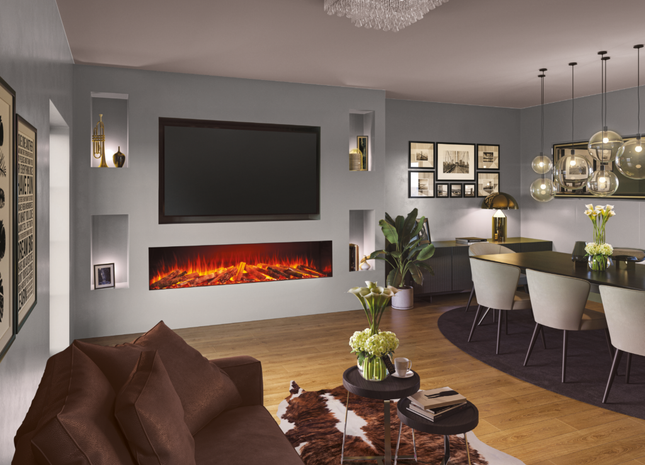 Fair Fires Tru Vizion Solution 2000 Sfeerhaard Elektrische haard Open haard Verwarming Tuinhaard Buiten Buitenhaard Terrasverwarming Kachel Inbouwhaard 2