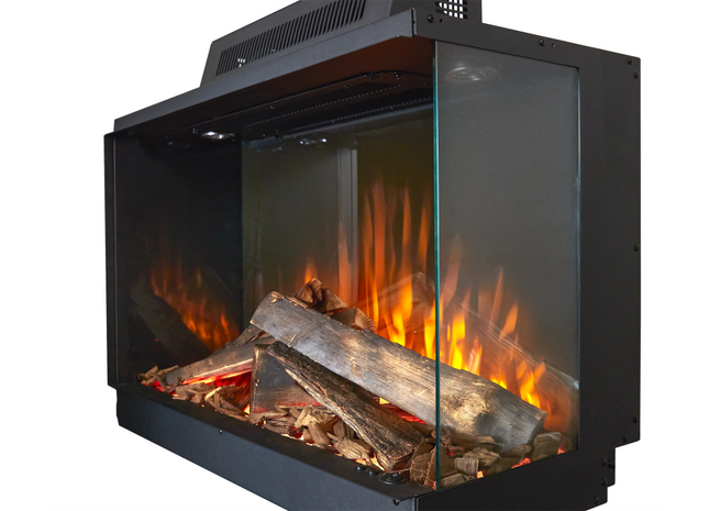 Fair Fires Tru Vizion Solution Insert 650 Sfeerhaard Elektrische haard Open haard Verwarming Tuinhaard Buiten Buitenhaard Terrasverwarming Kachel Inbouw