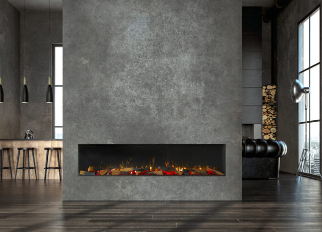 Trimline Fires 180E Solus elektrische inbouwhaard met oranje vlameffect
