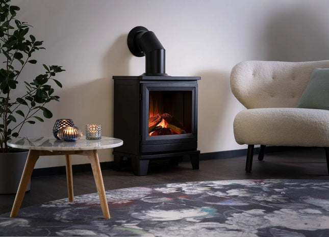 Trimline Fires Horizon vrijstaande elektrische haard in modern interieur