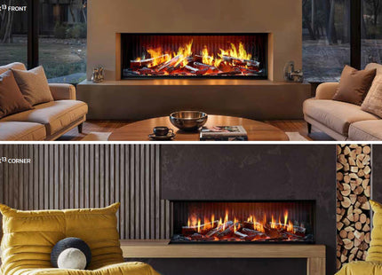 Trimline iX13 Solus elektrische haard panoramisch uitzicht