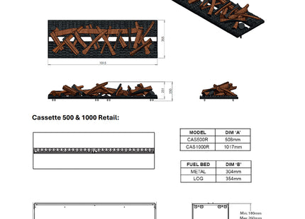 Dimplex Cassette 1000 Retail Multi Colour Optimyst