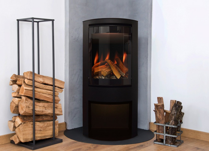 Element4™ Club Ovation E – Moderner freistehender Elektrokamin mit rundem Design
