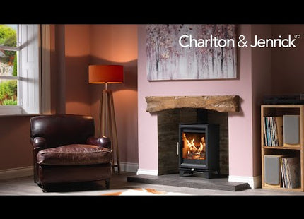 Charlton & Jenrick Fireline Woodtec 5kW-XW extra breed 654 mmSfeerhaard Elektrische haard Open haard Verwarming Tuinhaard Terrasverwarming Kachel 1