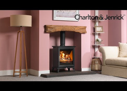 Charlton & Jenrick Fireline Woodtec 5kW-WD deep max 514 mm Sfeerhaard Elektrische haard Open haard Verwarming Tuinhaard Terrasverwarming Kachel 2