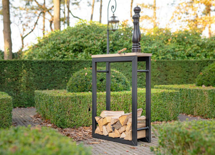Qstove | Houtrek Large met Eiken Plank