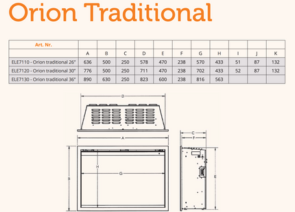 Wanders Orion Traditional 36''