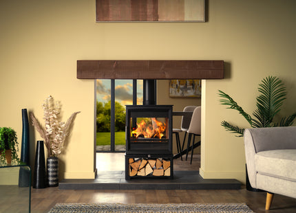 Charlton & Jenrick Fireline Woodtec 8 kW doorkijk haard